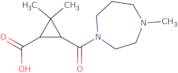 2,2-Dimethyl-3-[(4-methyl-1,4-diazepan-1-yl)carbonyl]cyclopropanecarboxylic acid
