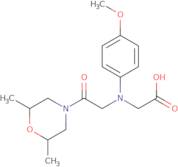[[2-(2,6-Dimethylmorpholin-4-yl)-2-oxoethyl](4-methoxyphenyl)amino]acetic acid