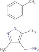 {[3,5-Dimethyl-1-(3-methylphenyl)-1H-pyrazol-4-yl]methyl}amine