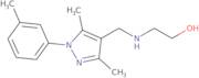 2-({[3,5-Dimethyl-1-(3-methylphenyl)-1H-pyrazol-4-yl]methyl}amino)ethanol