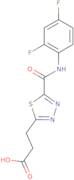 3-(5-{[(2,4-Difluorophenyl)amino]carbonyl}-1,3,4-thiadiazol-2-yl)propanoic acid