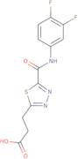 3-(5-{[(3,4-Difluorophenyl)amino]carbonyl}-1,3,4-thiadiazol-2-yl)propanoic acid