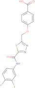 4-[(5-{[(3,4-Difluorophenyl)amino]carbonyl}-1,3,4-thiadiazol-2-yl)methoxy]benzoic acid