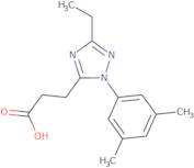 3-[1-(3,5-Dimethylphenyl)-3-ethyl-1H-1,2,4-triazol-5-yl]propanoic acid