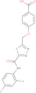 4-[(5-{[(2,4-Difluorophenyl)amino]carbonyl}-1,3,4-thiadiazol-2-yl)methoxy]benzoic acid