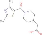{1-[(2,4-Dimethyl-1,3-thiazol-5-yl)carbonyl]piperidin-4-yl}acetic acid