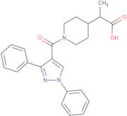 2-{1-[(1,3-Diphenyl-1H-pyrazol-4-yl)carbonyl]piperidin-4-yl}propanoic acid