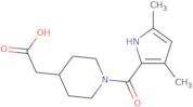 {1-[(3,5-Dimethyl-1H-pyrrol-2-yl)carbonyl]piperidin-4-yl}acetic acid
