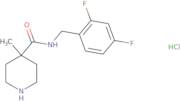 N-(2,4-Difluorobenzyl)-4-methylpiperidine-4-carboxamide hydrochloride