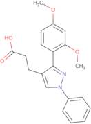 3-[3-(2,4-Dimethoxyphenyl)-1-phenyl-1H-pyrazol-4-yl]propanoic acid