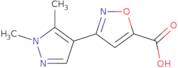 3-(1,5-Dimethyl-1H-pyrazol-4-yl)isoxazole-5-carboxylic acid