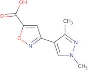 3-(1,3-Dimethyl-1H-pyrazol-4-yl)isoxazole-5-carboxylic acid