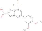 5-(3,4-Dimethoxyphenyl)-7-(trifluoromethyl)pyrazolo[1,5-a]pyrimidine-2-carboxylic acid