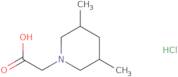 (3,5-Dimethylpiperidin-1-yl)acetic acid hydrochloride