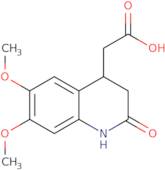 (6,7-Dimethoxy-2-oxo-1,2,3,4-tetrahydroquinolin-4-yl)acetic acid