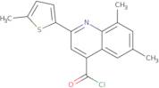 6,8-Dimethyl-2-(5-methyl-2-thienyl)quinoline-4-carbonyl chloride