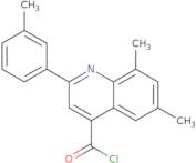 6,8-Dimethyl-2-(3-methylphenyl)quinoline-4-carbonyl chloride