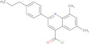 6,8-Dimethyl-2-(4-propylphenyl)quinoline-4-carbonyl chloride