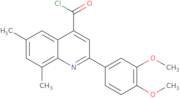 2-(3,4-Dimethoxyphenyl)-6,8-dimethylquinoline-4-carbonyl chloride