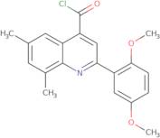 2-(2,5-Dimethoxyphenyl)-6,8-dimethylquinoline-4-carbonyl chloride