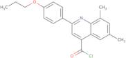 6,8-Dimethyl-2-(4-propoxyphenyl)quinoline-4-carbonyl chloride