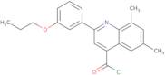 6,8-Dimethyl-2-(3-propoxyphenyl)quinoline-4-carbonyl chloride