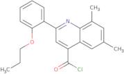 6,8-Dimethyl-2-(2-propoxyphenyl)quinoline-4-carbonyl chloride