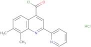 7,8-Dimethyl-2-pyridin-2-ylquinoline-4-carbonyl chloride hydrochloride