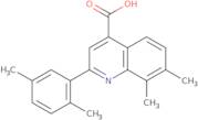 2-(2,5-Dimethylphenyl)-7,8-dimethylquinoline-4-carboxylic acid