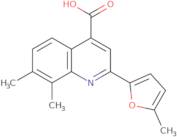 7,8-Dimethyl-2-(5-methyl-2-furyl)quinoline-4-carboxylic acid