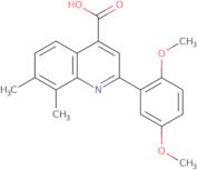 2-(2,5-Dimethoxyphenyl)-7,8-dimethylquinoline-4-carboxylic acid