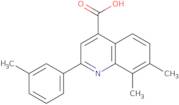 7,8-Dimethyl-2-(3-methylphenyl)quinoline-4-carboxylic acid
