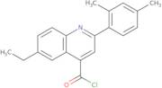 2-(2,4-Dimethylphenyl)-6-ethylquinoline-4-carbonyl chloride