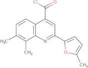 7,8-Dimethyl-2-(5-methyl-2-furyl)quinoline-4-carbonyl chloride