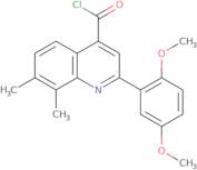 2-(2,5-Dimethoxyphenyl)-7,8-dimethylquinoline-4-carbonyl chloride