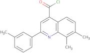 7,8-Dimethyl-2-(3-methylphenyl)quinoline-4-carbonyl chloride