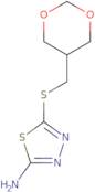 5-[(1,3-Dioxan-5-ylmethyl)thio]-1,3,4-thiadiazol-2-amine