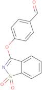 4-[(1,1-Dioxido-1,2-benzisothiazol-3-yl)oxy]benzaldehyde