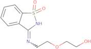 2-{2-[(1,1-Dioxido-1,2-benzisothiazol-3-yl)amino]ethoxy}ethanol