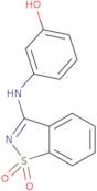 3-[(1,1-Dioxido-1,2-benzisothiazol-3-yl)amino]phenol