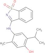 4-[(1,1-Dioxido-1,2-benzisothiazol-3-yl)amino]-2-isopropyl-5-methylphenol