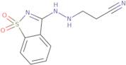 3-[2-(1,1-Dioxido-1,2-benzisothiazol-3-yl)hydrazino]propanenitrile