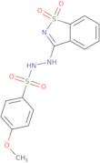 N'-(1,1-Dioxido-1,2-benzisothiazol-3-yl)-4-methoxybenzenesulfonohydrazide