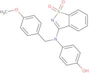 4-[(1,1-Dioxido-1,2-benzisothiazol-3-yl)(4-methoxybenzyl)amino]phenol