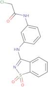 3-[(1,1-Dioxido-1,2-benzisothiazol-3-yl)amino]phenyl chloroacetate