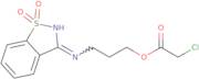 3-[(1,1-Dioxido-1,2-benzisothiazol-3-yl)amino]propyl chloroacetate