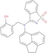 2-{[1,2-Dihydroacenaphthylen-5-yl(1,1-dioxido-1,2-benzisothiazol-3-yl)amino]methyl}phenol
