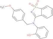 2-[(1,1-Dioxido-1,2-benzisothiazol-3-yl)(4-methoxybenzyl)amino]phenol