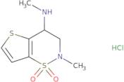 N,2-Dimethyl-3,4-dihydro-2H-thieno[2,3-e][1,2]thiazin-4-amine 1,1-dioxide hydrochloride