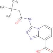 3-[(3,3-Dimethylbutanoyl)amino][1,2,4]triazolo[4,3-a]pyridine-8-carboxylic acid